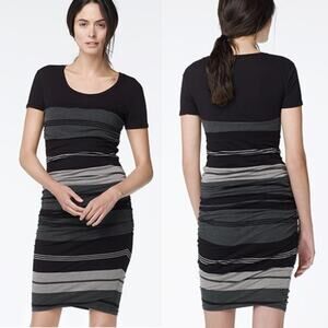 James Perse Striped Relaxed Stripe T-Shirt Dress